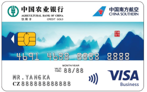 南航农行联名信用卡（银联+VISA组合版）