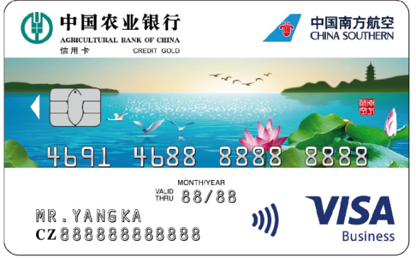 南航农行联名信用卡（银联+VISA组合版）